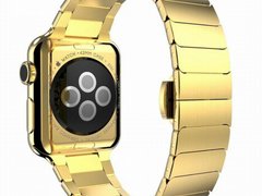 Curea iUni compatibila cu Apple Watch 1/2/3/4/5/6/7, 38mm, Link Bracelet, Otel Inoxidabil, Gold