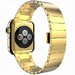 Curea iUni compatibila cu Apple Watch 1/2/3/4/5/6/7, 42mm, Link Bracelet, Otel Inoxidabil, Gold